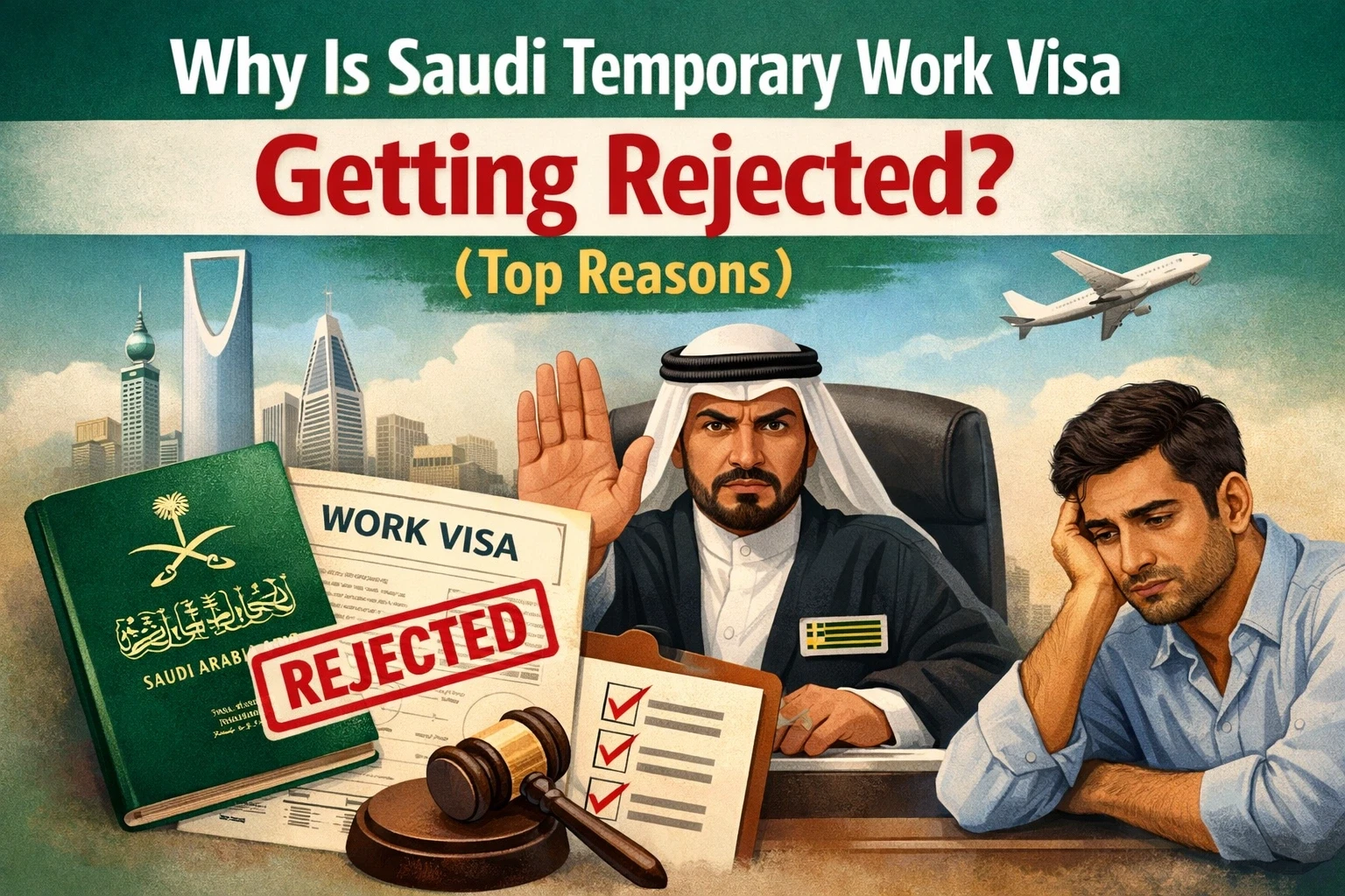 Why Is Saudi Temporary Work Visa Getting Rejected? (Top Reasons)