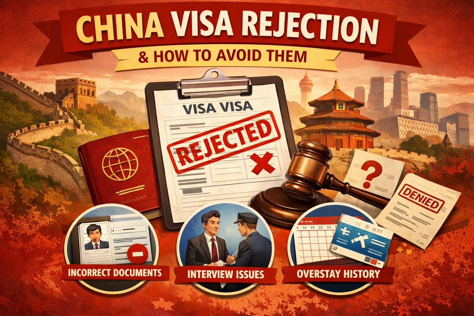 China Visa Rejection Reasons & How to Avoid Them