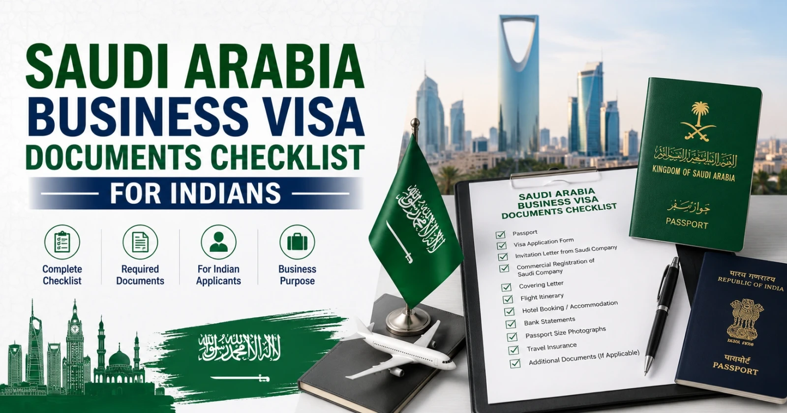 Saudi Arabia Business Visa Documents Checklist for Indians