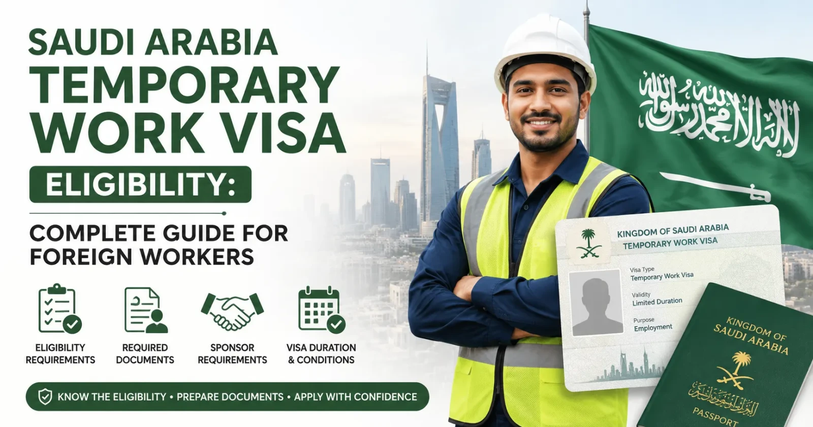 Saudi Arabia Temporary Work Visa Eligibility: Complete Guide for Foreign Workers