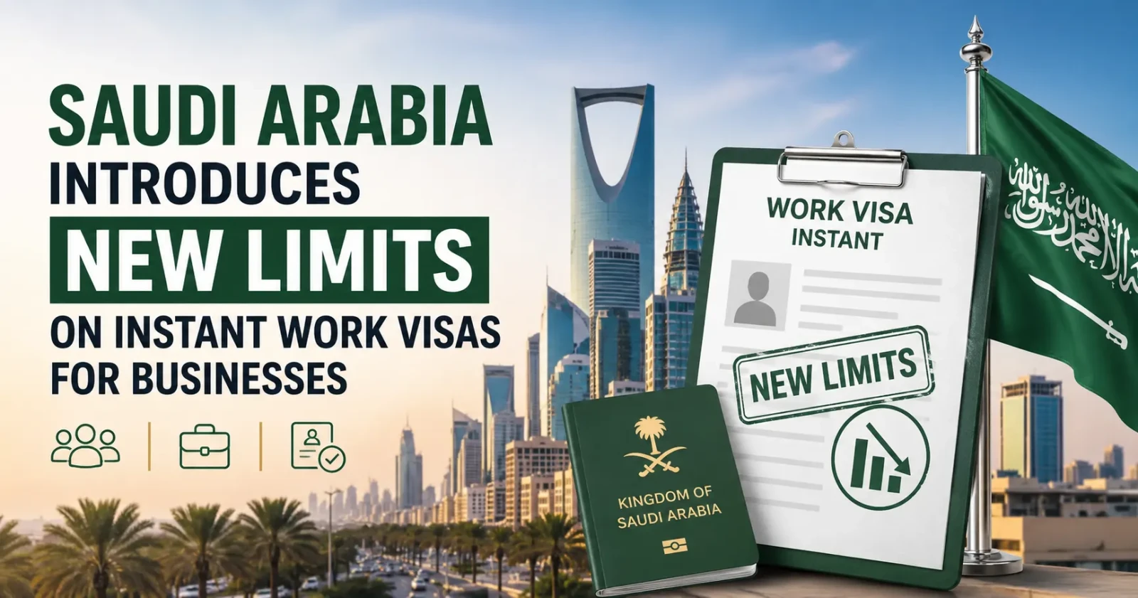 Saudi Arabia Introduces New Limits on Instant Work Visas for Businesses